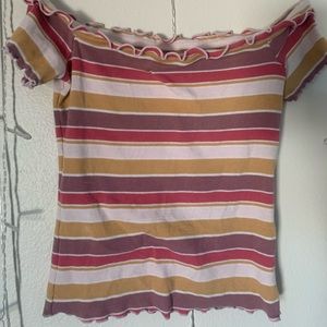 a off the shoulder shirt